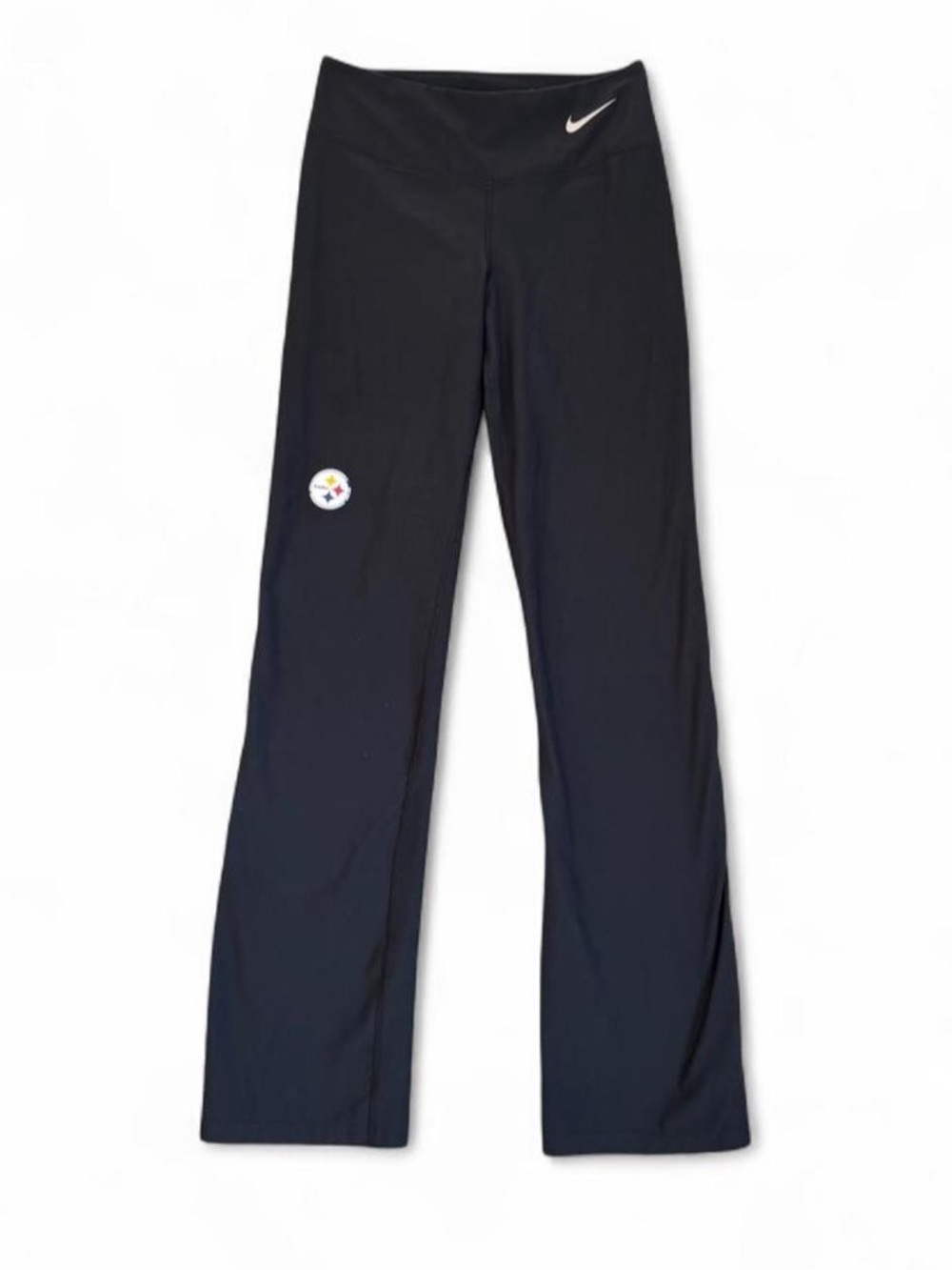 Nike NFL Women's Pittsburgh Steelers Dri-Fit Bootcut Athletic Yoga Pants- Small